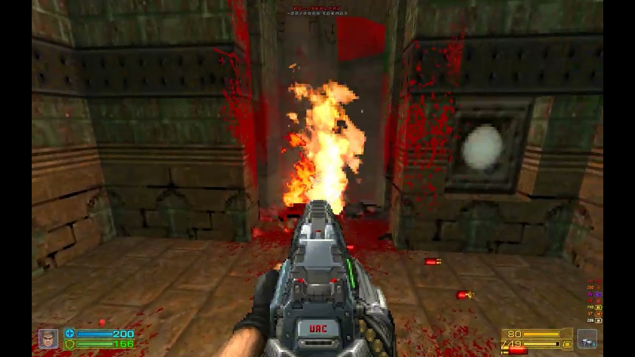 Doom 2 Project Brutality Polish Community Project MAP 02 - Szeol. Co w dole