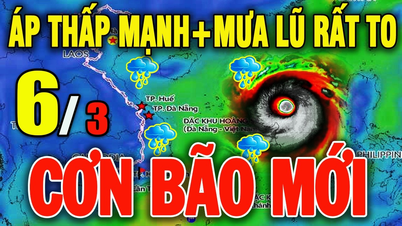 🔴[Trực Tiếp] TIN BÃO KHẨN 7/3: Áp thấp , gió mạnh,mưa rét diện rộng#baoso1 #thoitiet