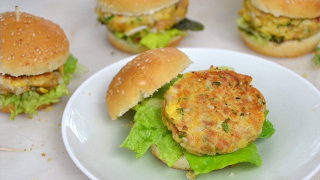 Hamburguesas de atún en lata ¡Fáciles y deliciosas!