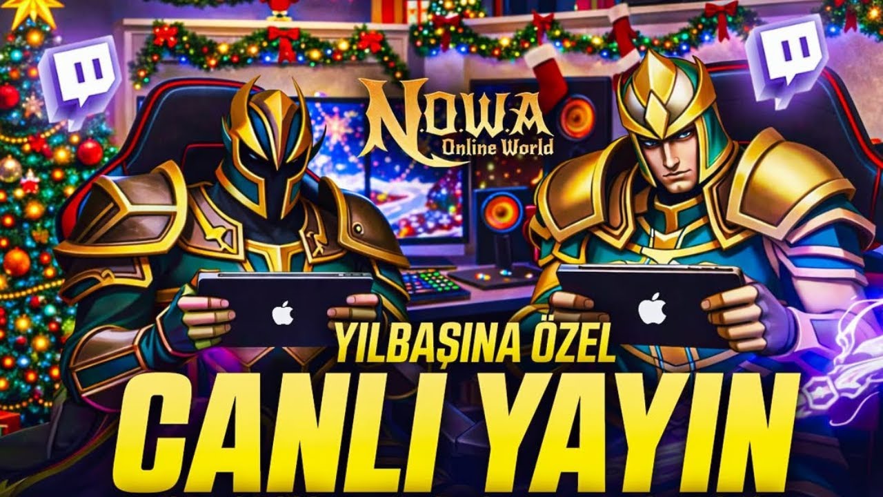 Nowa Online Yılbaşı Özel Canlı Yayın 🎄 GM Bul Event | Elder Dragon & Santa Event Yağmuru!