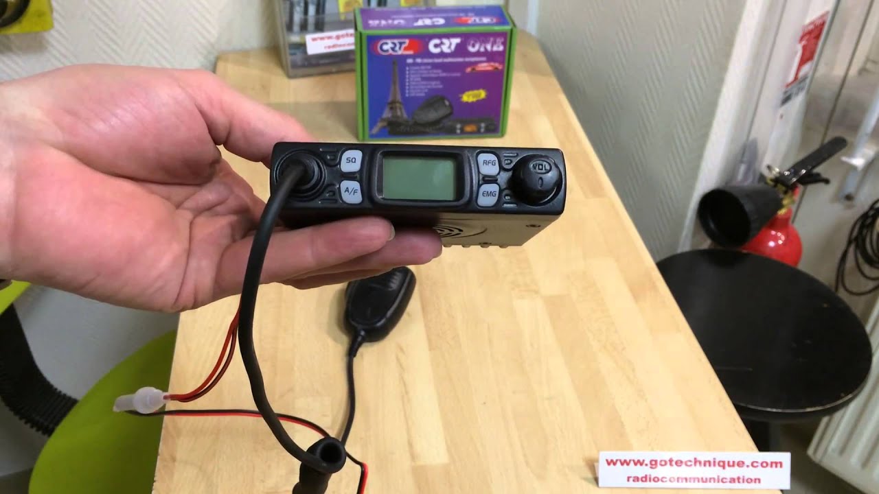 CRT ONE CB Radio AM FM Presentation GoTechnique