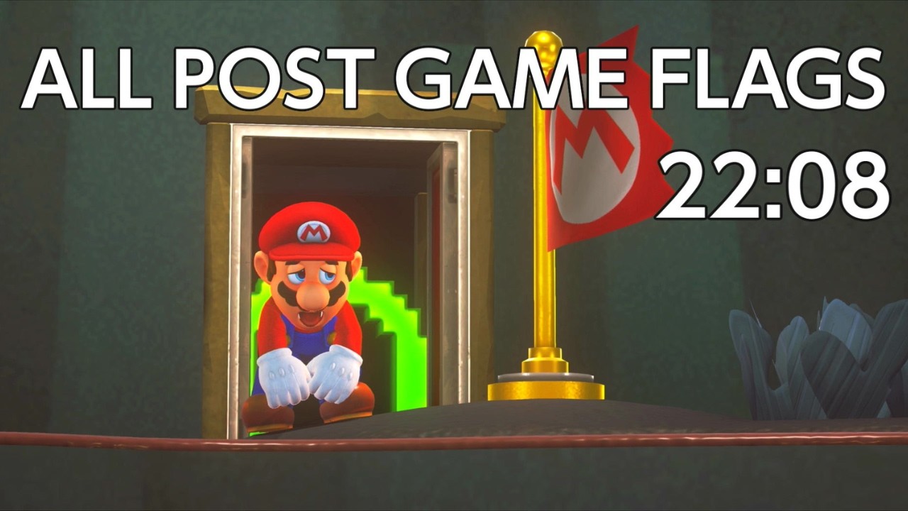 Super Mario Odyssey All Post Game Flags 22:08