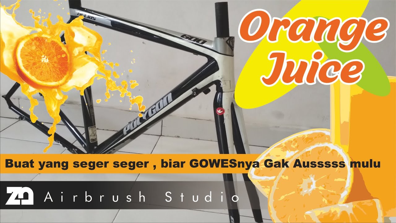 CUSTOM REPAINT SEDERHANA FRAME ROAD BIKE POLYGON HELIOS 600 - dari yang baret semua jadi mulus .....
