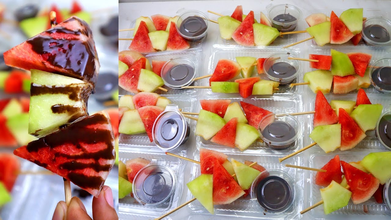 IDE BISNIS BUAH POTONG SIRAM COKLAT - MODAL 10RIBUAN JADI BANYAK BANGET