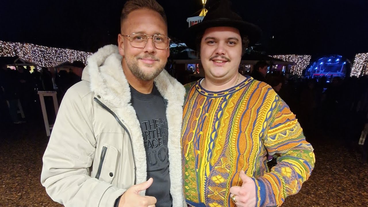 Ingo mit nem Original auf dem Bergedorfer Weihnachtsmarkt!
