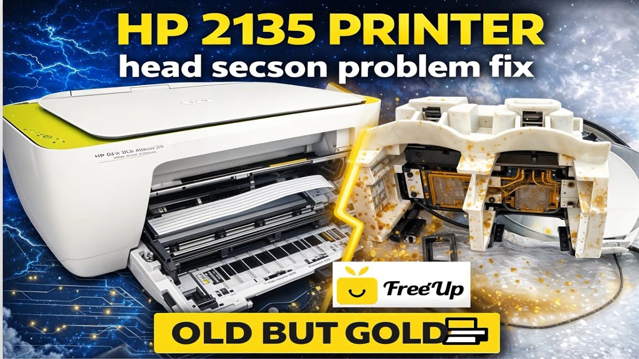 How to Replace the Print Head on an HP Deskjet #HPDeskjetInkAdvantage2135 #HPPrinterRepair