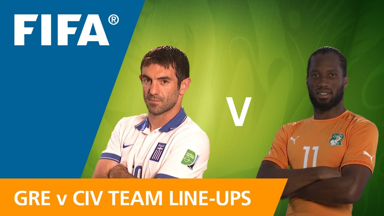 Greece v. Côte d'Ivoire - Teams Announcement