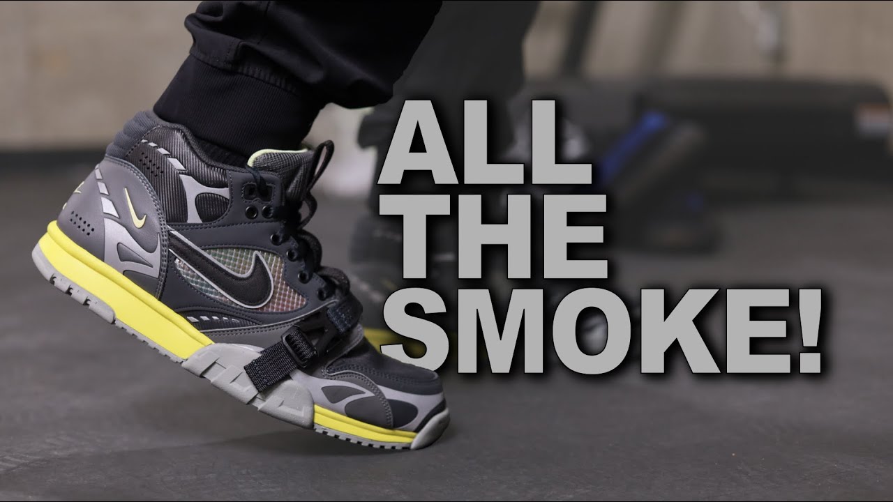 ALL THE SMOKE! Nike Air Trainer 1 Dark Smoke Grey Unbox, On Feet + Detailed Review!