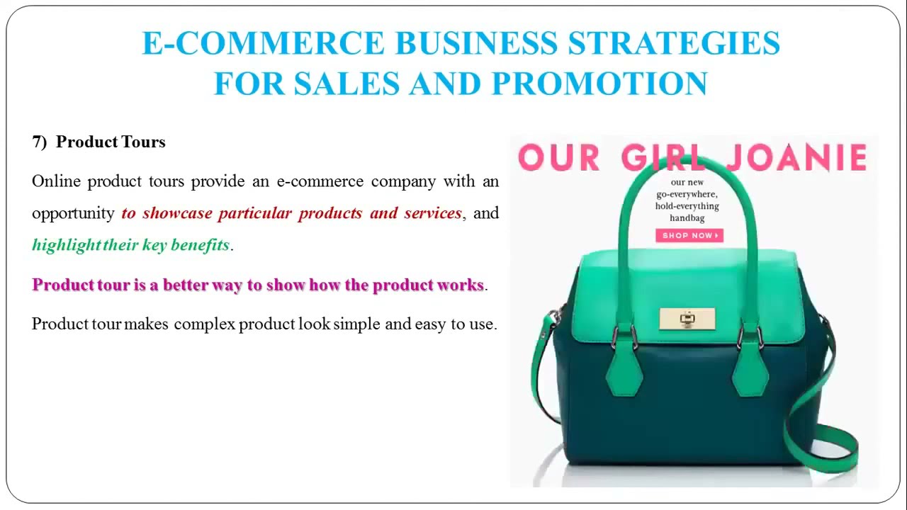 7 - E-Commerce Business Strategies for Sales and Promotion