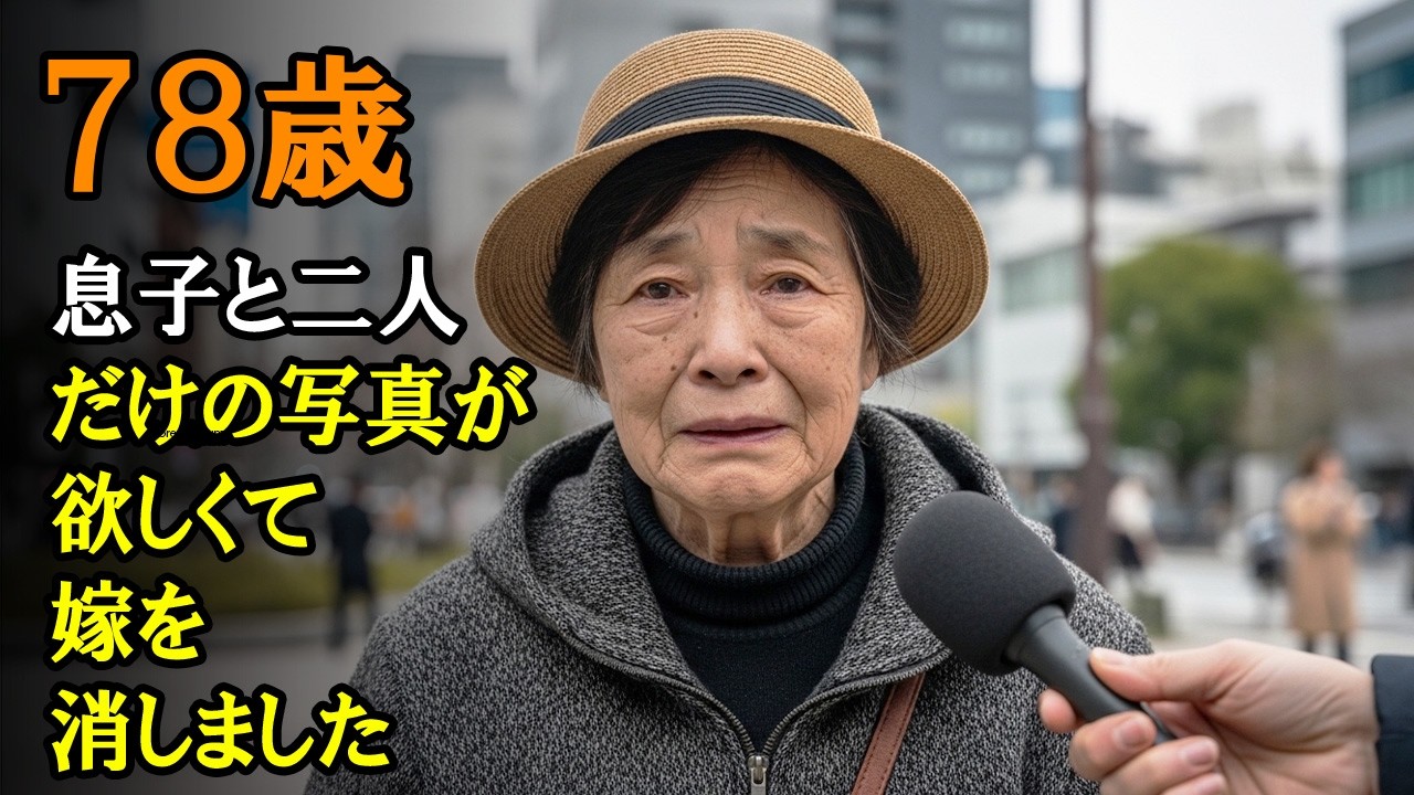 78歳、息子と二人だけの写真が欲しくて、嫁を消しました