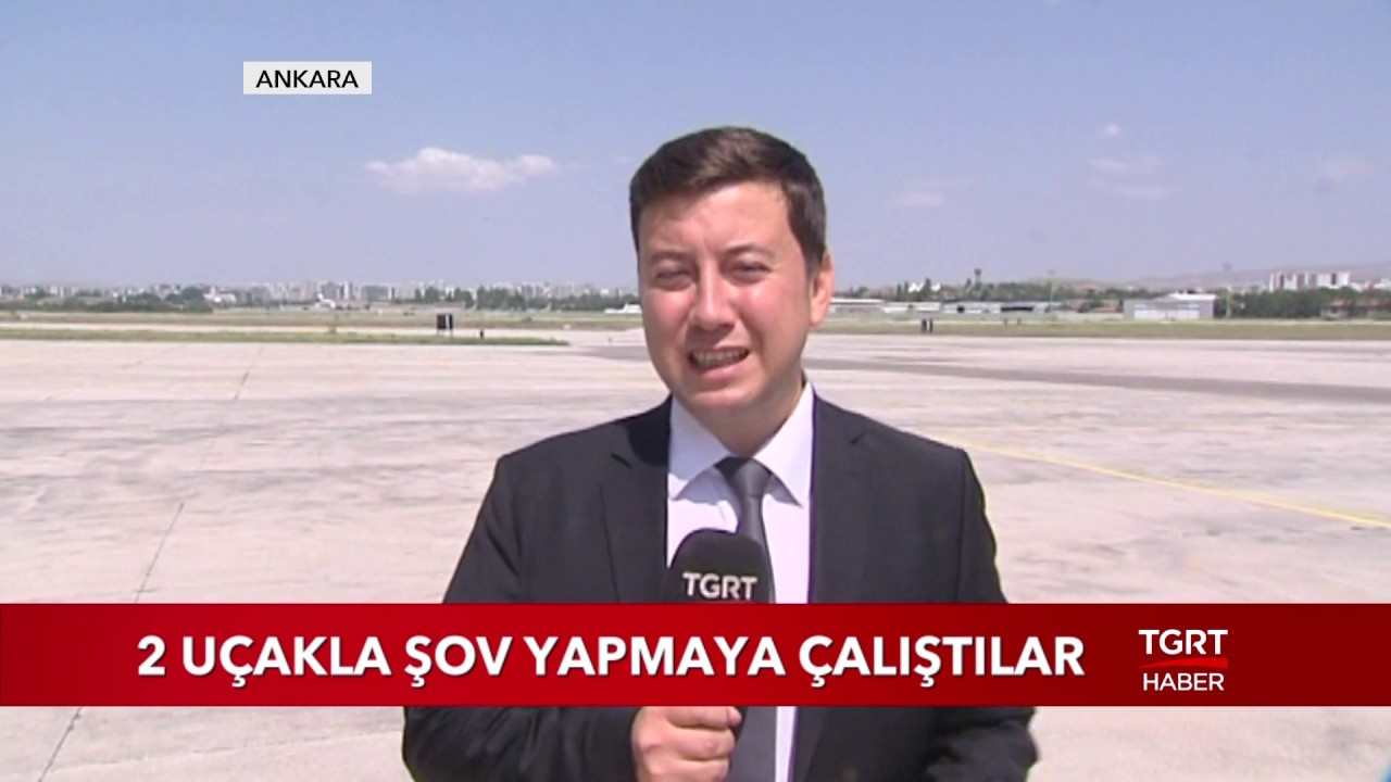 TGRT Haber O Uçakları Görüntüledi: THK 2 Uçakla Şova Yapmaya Çalıştı - TGRT Haber