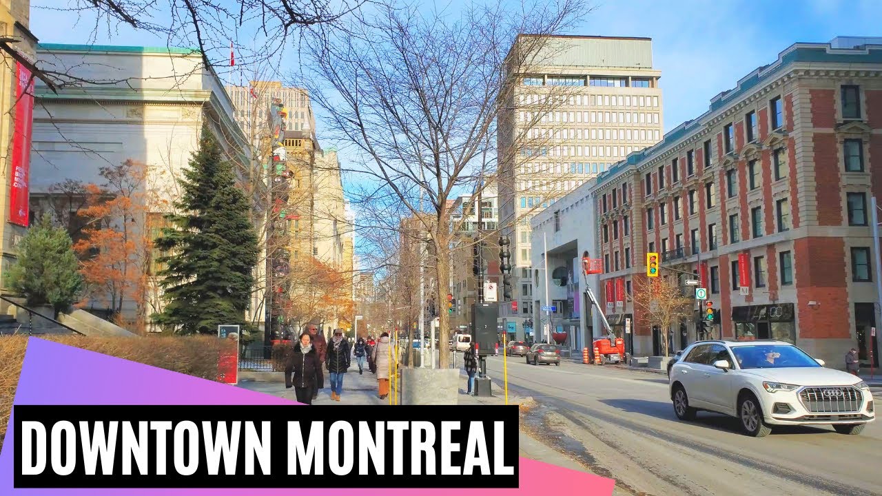 Downtown Montreal Walk on Sherbrooke Street