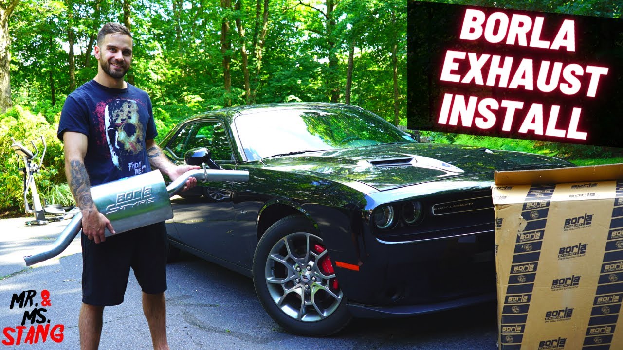 CHALLENGER GT GETS A BORLA S-TYPE CAT-BACK EXHAUST! // HOW TO INSTALL BORLA EXHAUST IN CHALLENGER GT