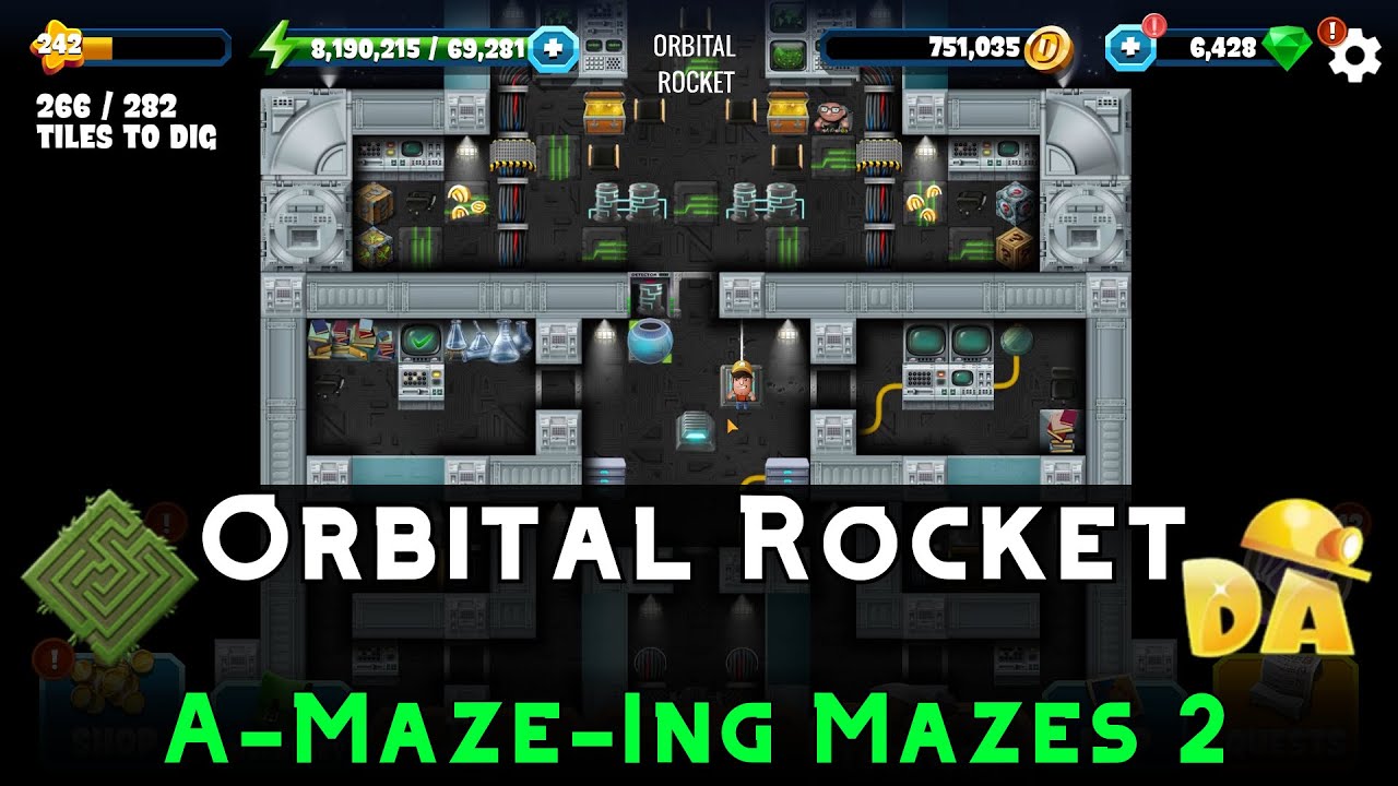 Orbital Rocket | A-Maze-Ing Mazes 2 #5 | Diggy's Adventure