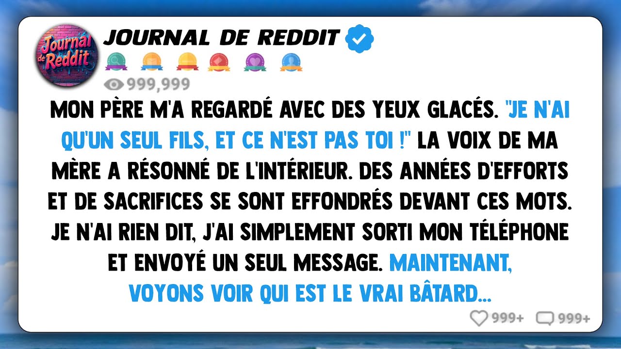 Mes parents ont dit : « Je n'ai qu'un seul fils, et ce n'est pas toi ! » Des années de sacrifices se