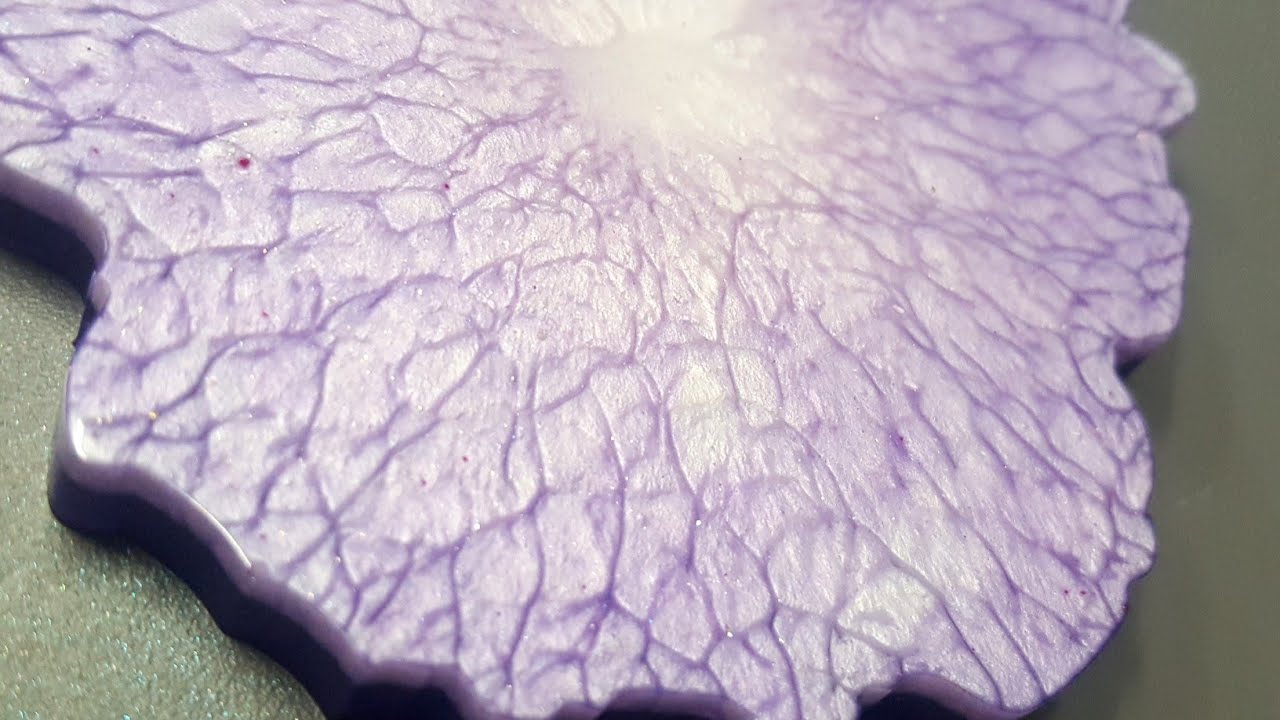 Resin Coaster/ Veins and dragon scales Effect/Super easy technique/2 colors