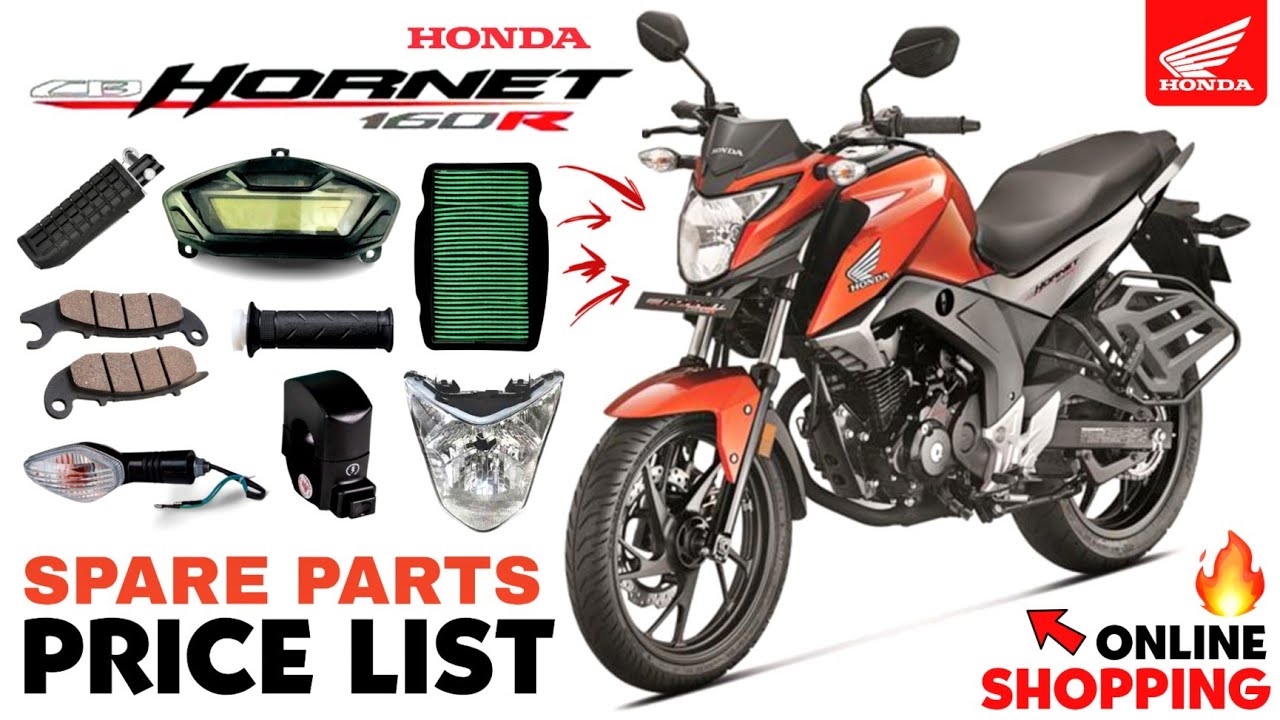 Honda HORNET 160R Spare Parts Price 2024! 🧡💥 || Shop Online ~ All INDIA Delivery 🚚🇮🇳 +91 98932 35053