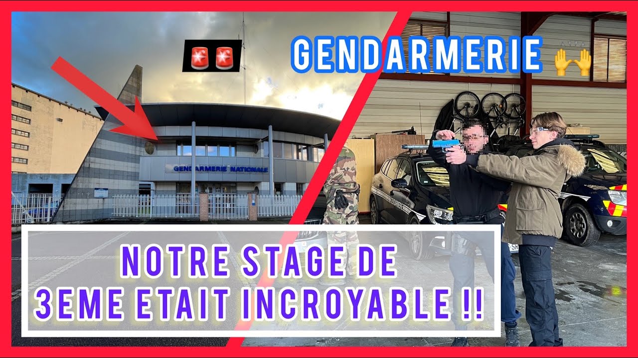 Notre STAGE à la GENDARMERIE était INCROYABLE !! ( stage de 3ème )