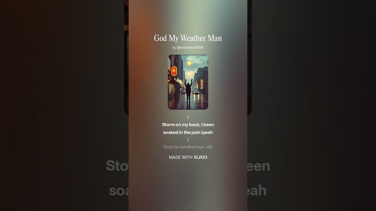 God My Weather Man
