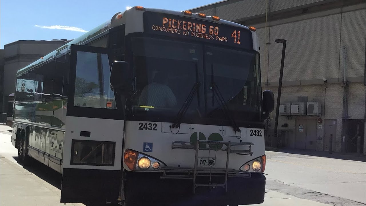 Go Transit Oldest MCI 2432 on route 41 Hamilton/ Pickering To Pickering Go Station