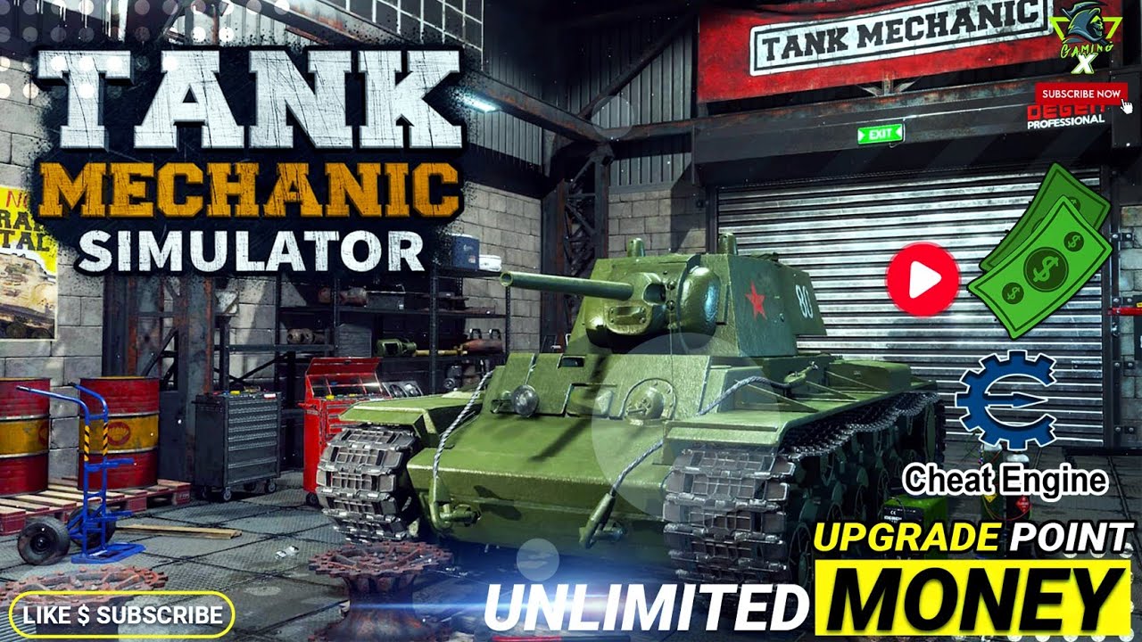 Tank Mechanic Simulator How to get Unlimited Money with Cheat Engine