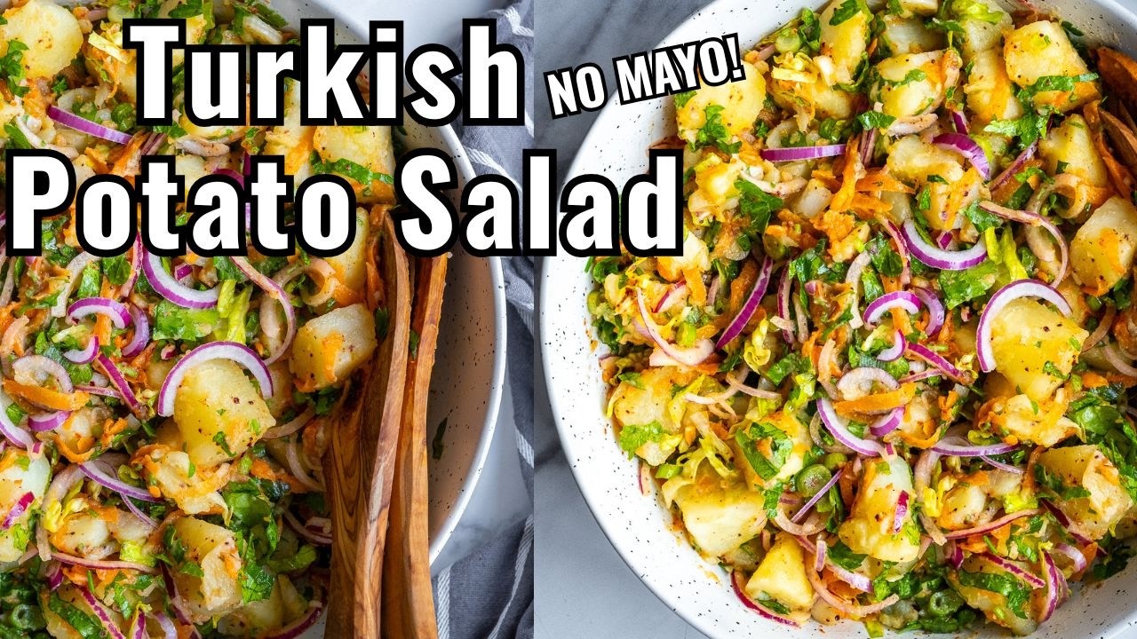 Turkish Potato Salad Recipe | No Mayo, Fresh & Light