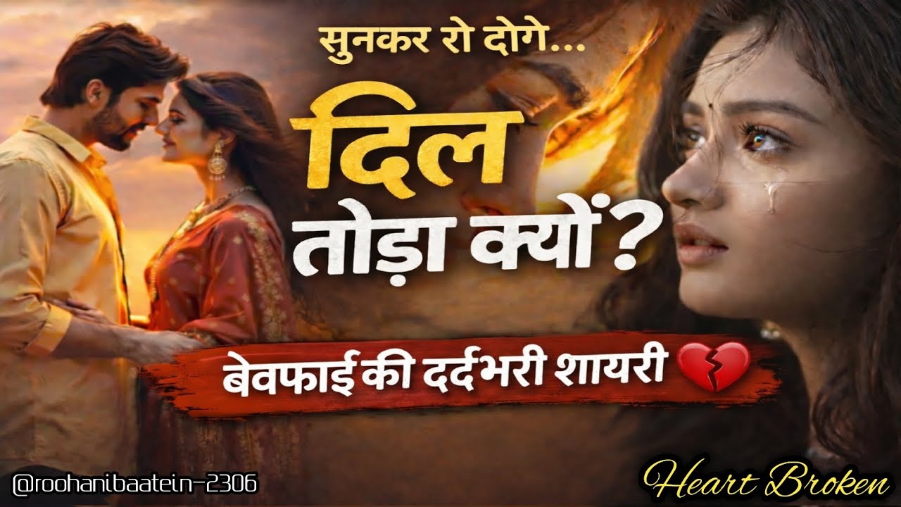  दिल तोड़ कर हंसने वाले… ये शायरी तुम्हारे लिए है 💔 | 10 Heart Touching Bewafai Shayari#viral video 