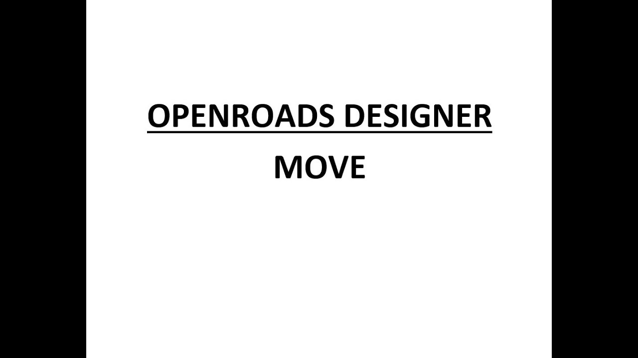 ORD - MicroStation - 7.2 - Move