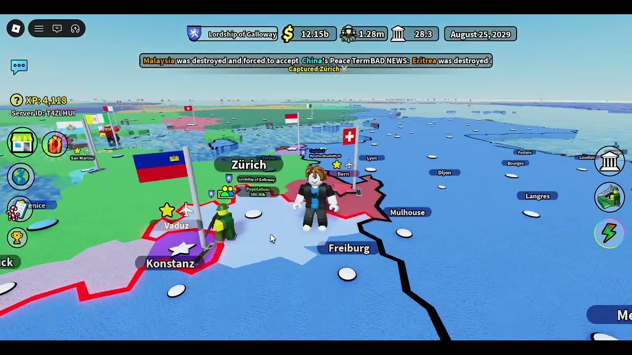 My British expansion in Control Europe