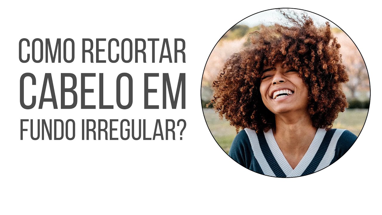 Recorte de cabelo em fundo irregular