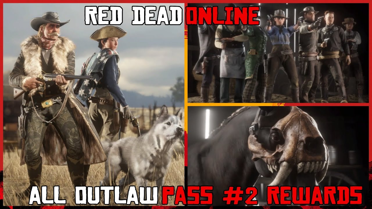 Red Dead Online All Outlaw Pass #2 Item Rewards Showcase