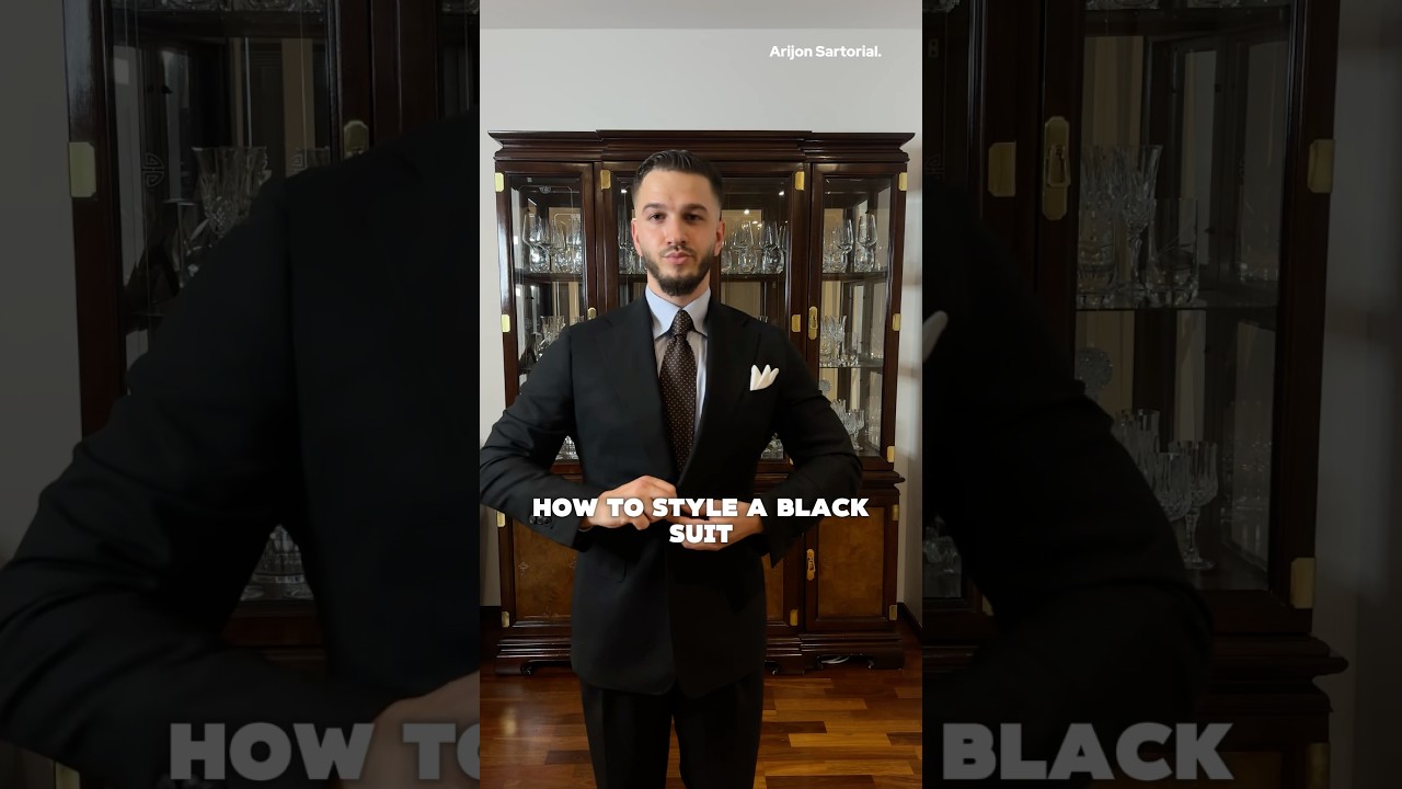 How to Style a Black Suit for a Wedding 🖤✨ #oldmoney  #menswear  #classicstyle