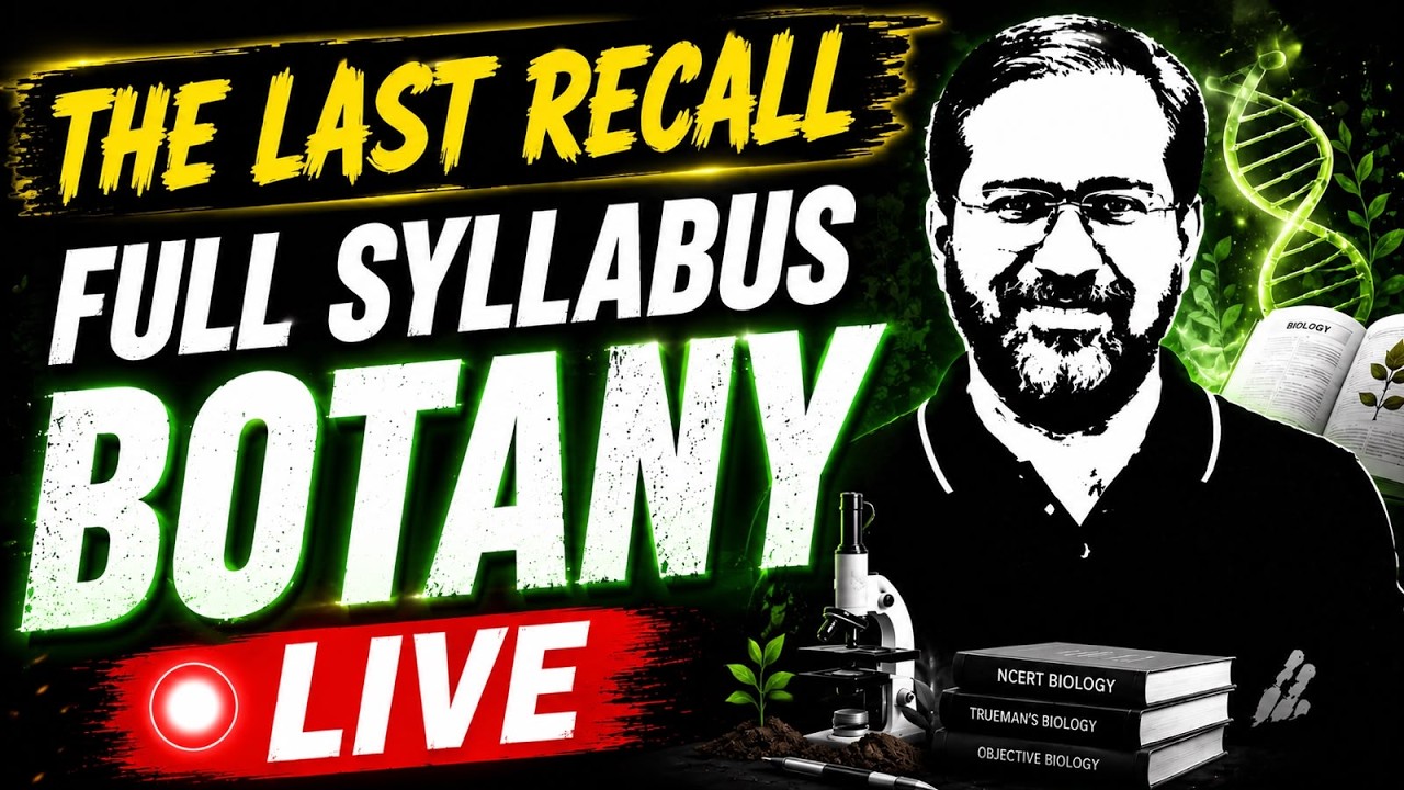 The LAST RECALL | Botany Full Syllabus | Tarun Sir