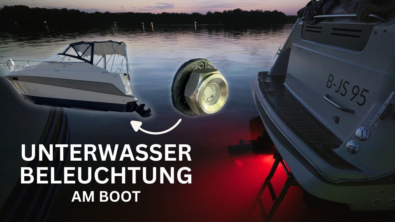 Unterwasserbeleuchtung OHNE Bohren am Boot (LED Drain Plug Series)
