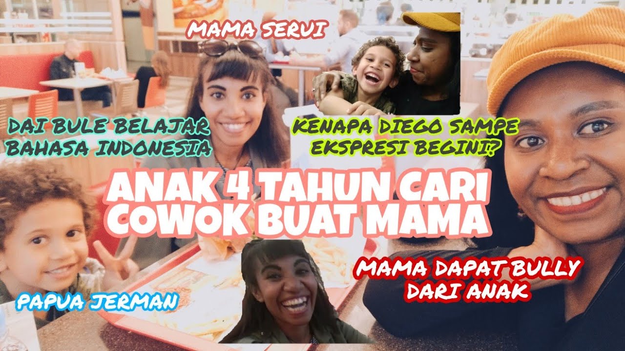 ANAK 4 TAHUN PERANAKAN PAPUA BULE JERMAN CARI COWOK BUAT MAMANYA