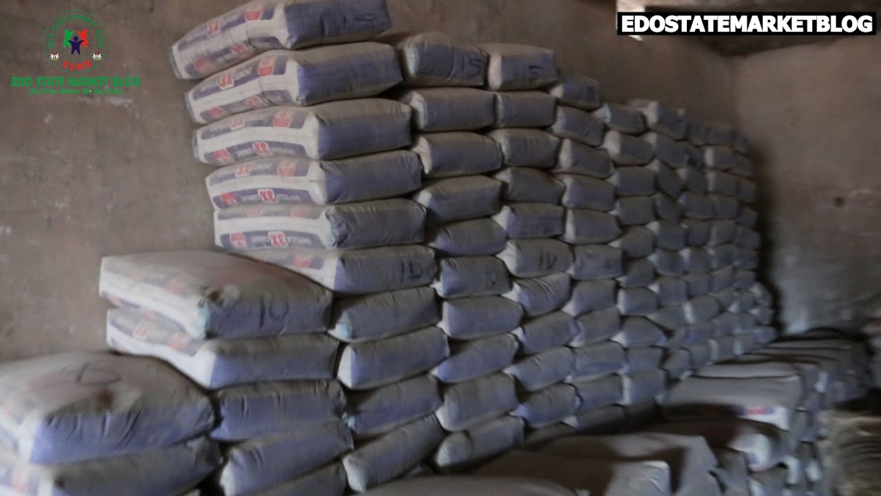 NEW PRICE OF CEMENT IRON RODE POP CEMENT AT EKENWAN ROAD CEMENT DEPOT IN BENIN CITY