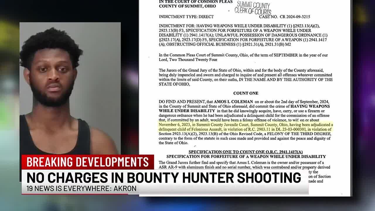 Shooting of Akron bounty hunter ruled self-defense, shooter still locked up on other gun charges