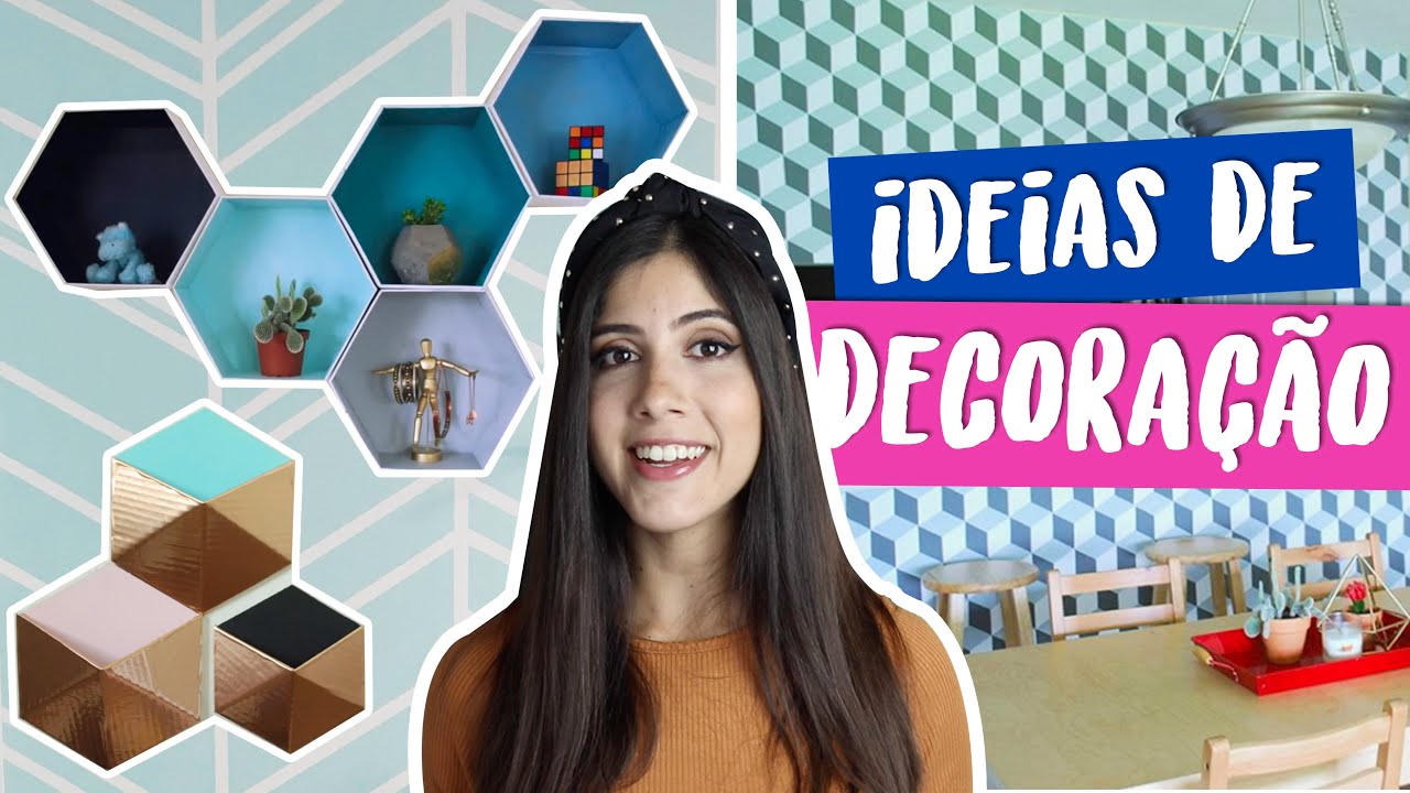 20 IDEIAS PARA FAZER EM CASA PARA DECORAR! DIY COM PAPELÃO E MAIS! Por Isabelle Verona