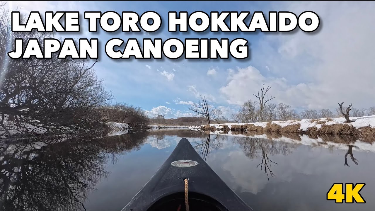 River ASMR in Winter Hokkaido ❄️🚣‍♂️ | 4K Canoe Water Sounds | No Talking