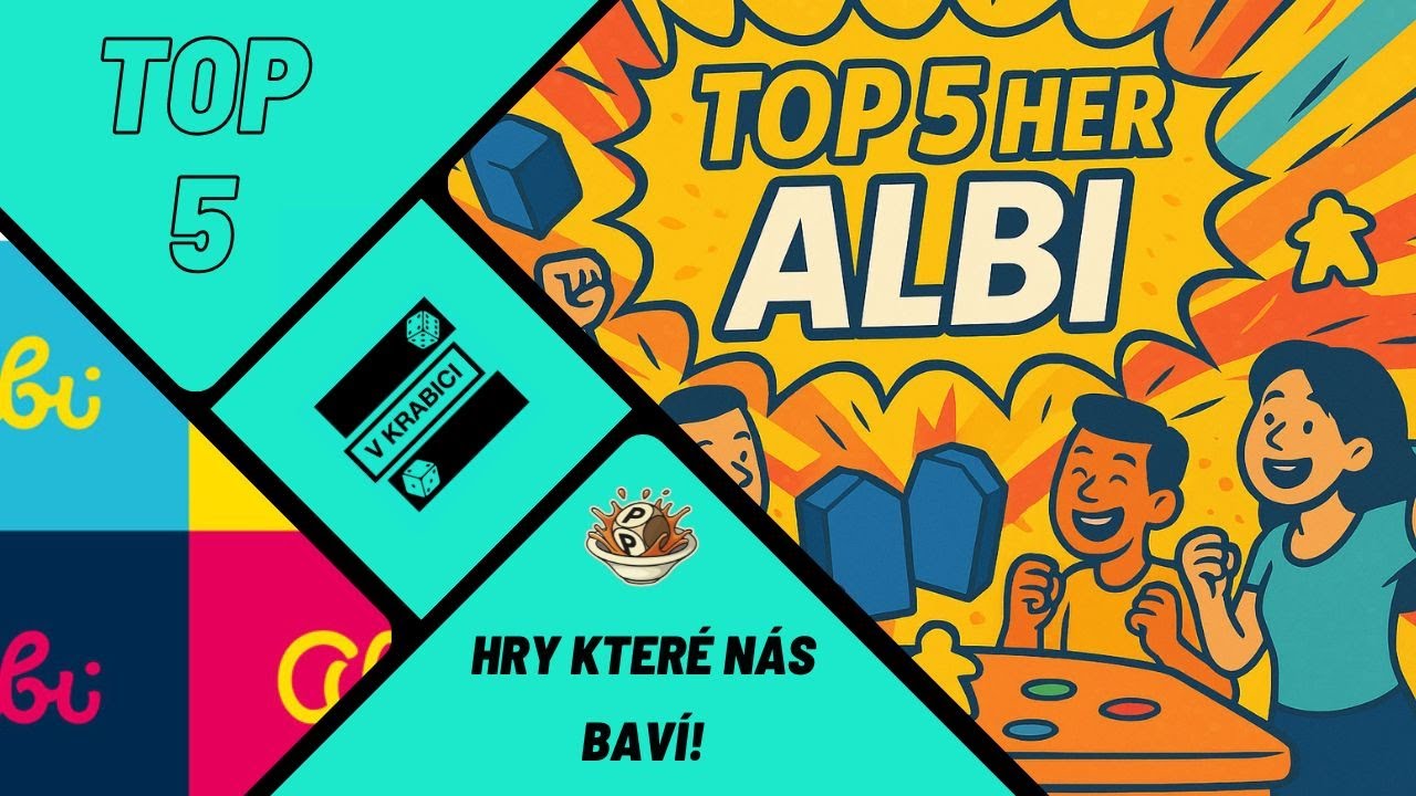 TOP 5 NEJLEPŠÍCH HER OD VYDAVATELE ALBI | NEJLEPŠÍ DESKOVKY ALBI