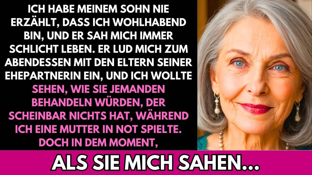 Ich Gab Mich Als Arme Mutter Vor Der Familie Meiner Schwiegertochter Aus—Sie Kannten Mich Nicht