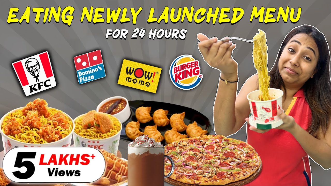 Eating Newly launched Menu of Fast Food Restaurants for 24 Hours| Food Review | Part-3