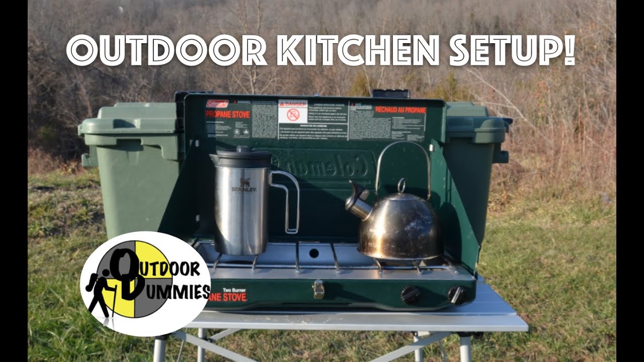 Outdoor Camp Kitchen Setup