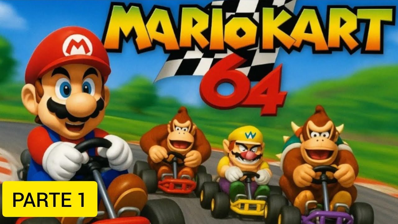 Mario Kart 64 Gameplay Completo – Clássico do Nintendo 64!PARTE 1 MUSHROOM CUP 50CC 