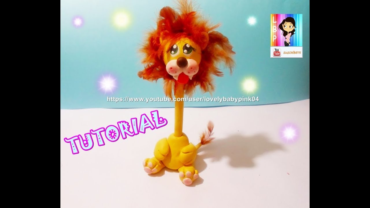 COMO HACER ANIMALITOS DE PASTA FLEXIBLE  / LION COLD PORCELAIN