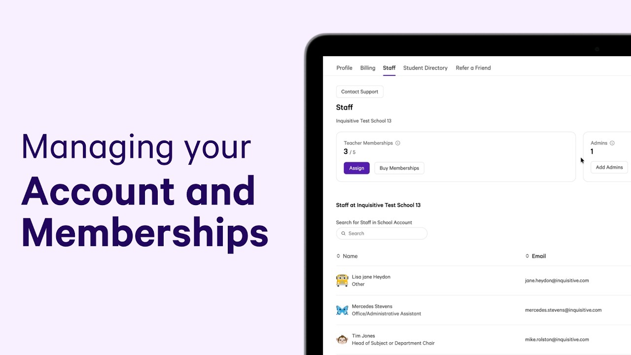 Managing Accounts & Memberships (For Account Admins)