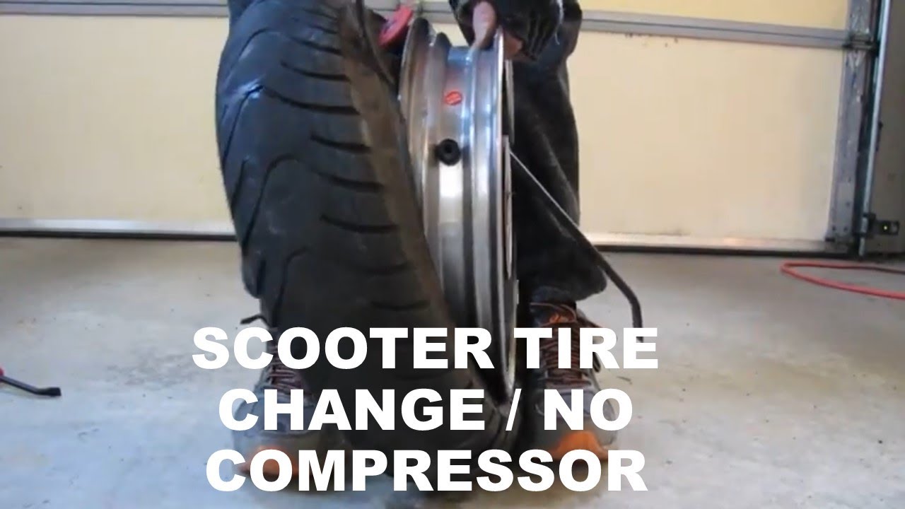 Preparing Scooter for Winter - Tire Change No Compressor