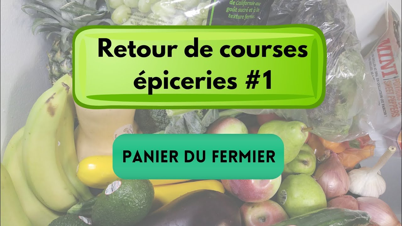 Retour de courses &eacute;piceries : panier du fermier / Montr&eacute;al - Canada #1
