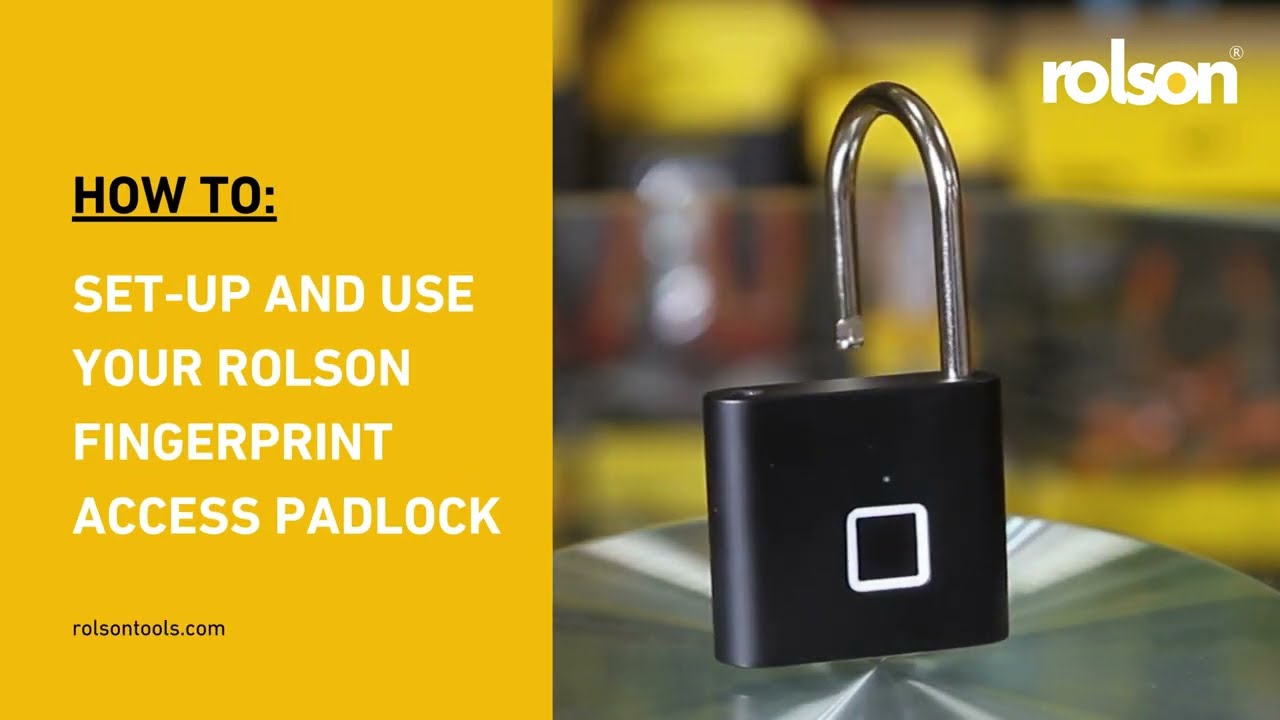 Rolson Fingerprint Padlock 91102 - How To Use