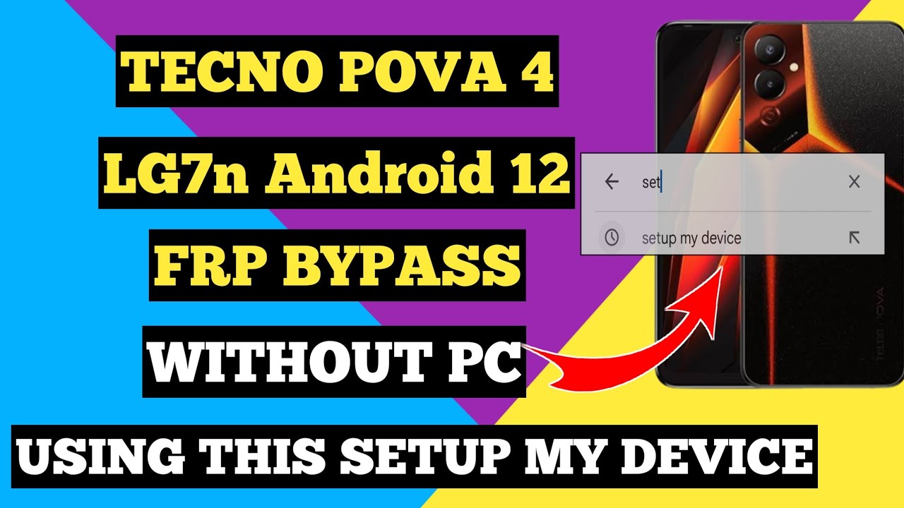 TECNO POVA 4 LG7n FRP BYPASS WITHOUT PC SOLVE!!!